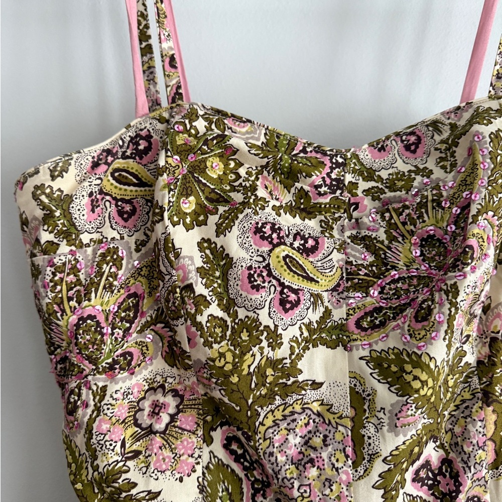 Anthropologie Elevenses Floral Paisley Dress - Picture 4 of 7